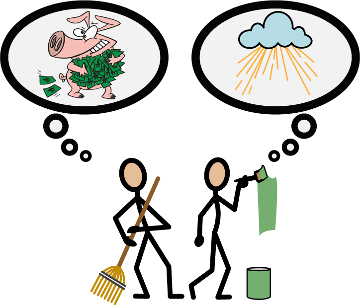 Selfish Life Vs Life Of Karma Yoga Clipart (724x614), Png Download