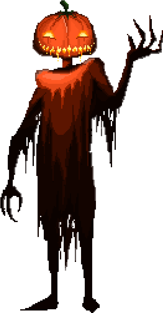 Dead Man Pumpkin Clipart (576x1024), Png Download
