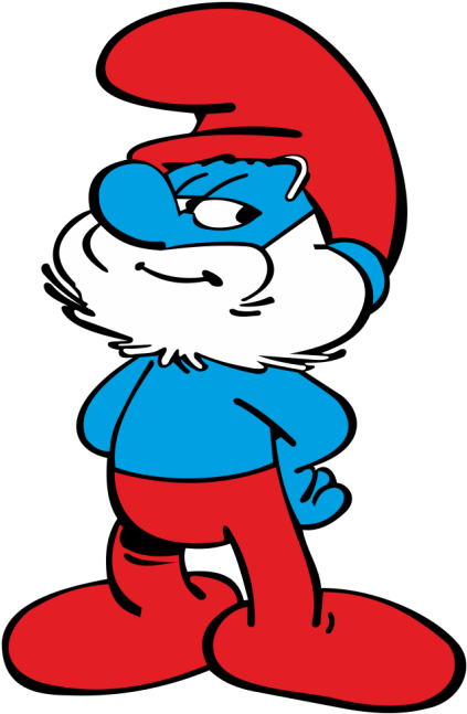 Papa Smurf Clipart (716x716), Png Download