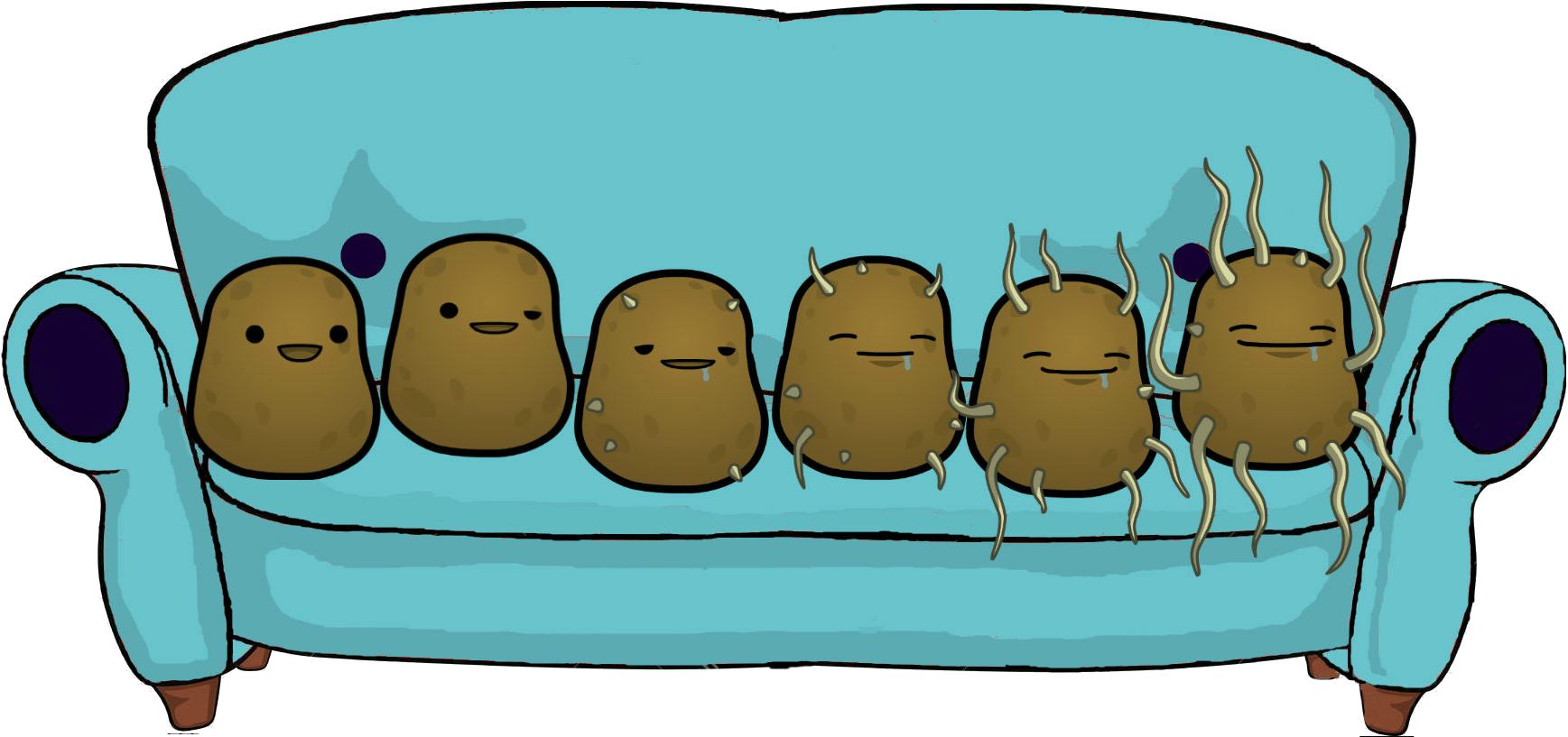 Clipart Tv Couch - Png Download (1800x1200), Png Download