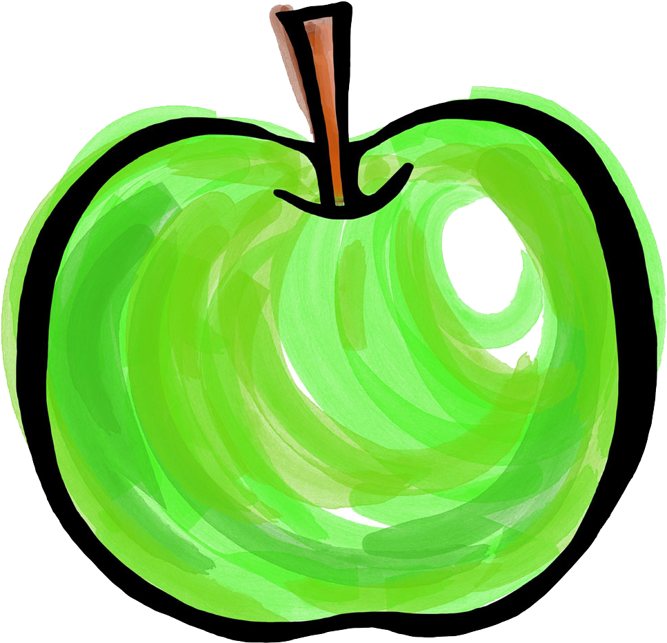 Apple Clip Art Painted Transprent Png Free Ⓒ Transparent Png (1000x994), Png Download