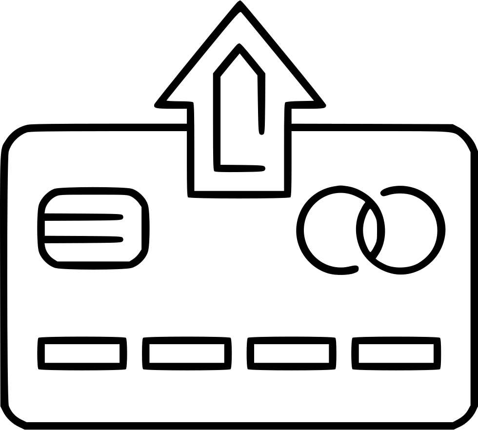 Arrow Up Credit Card Comments Clipart (980x882), Png Download