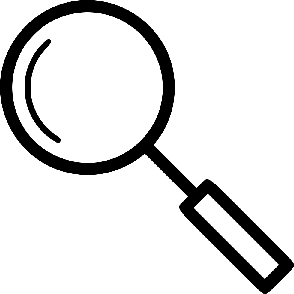 Magnifying Glass Comments Clipart (980x980), Png Download
