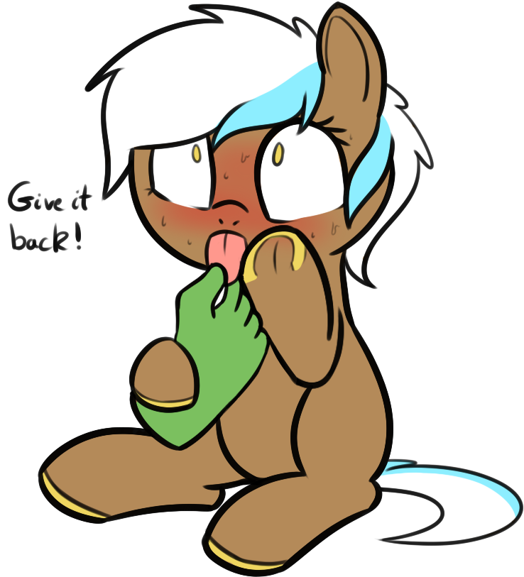 Neuro, Blushing, Disembodied Hand, Frog , Hand, Implied Clipart (815x914), Png Download