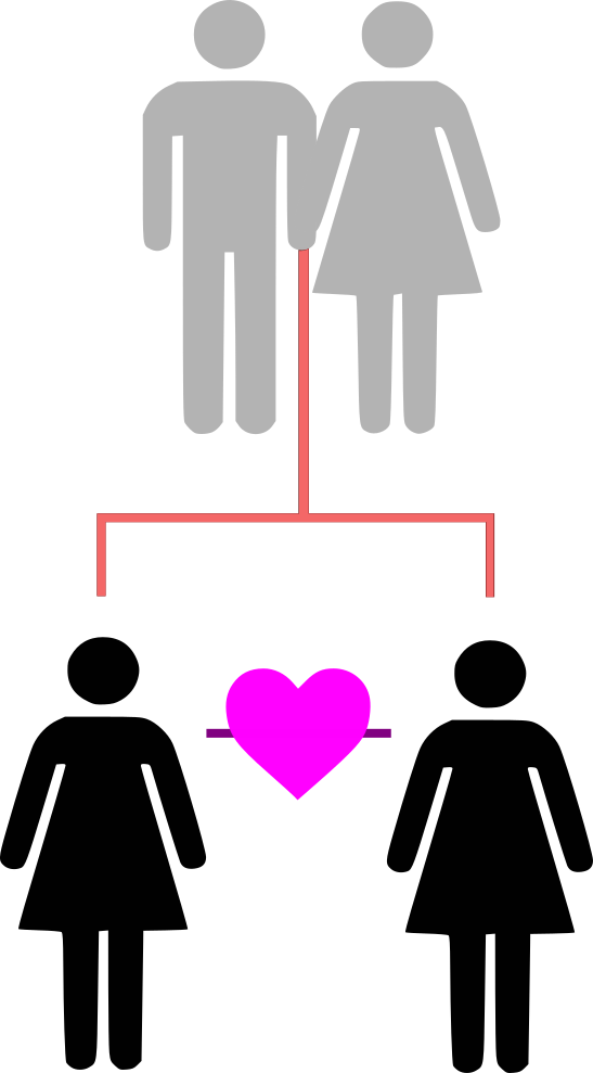 Sister-sister Clipart (547x989), Png Download