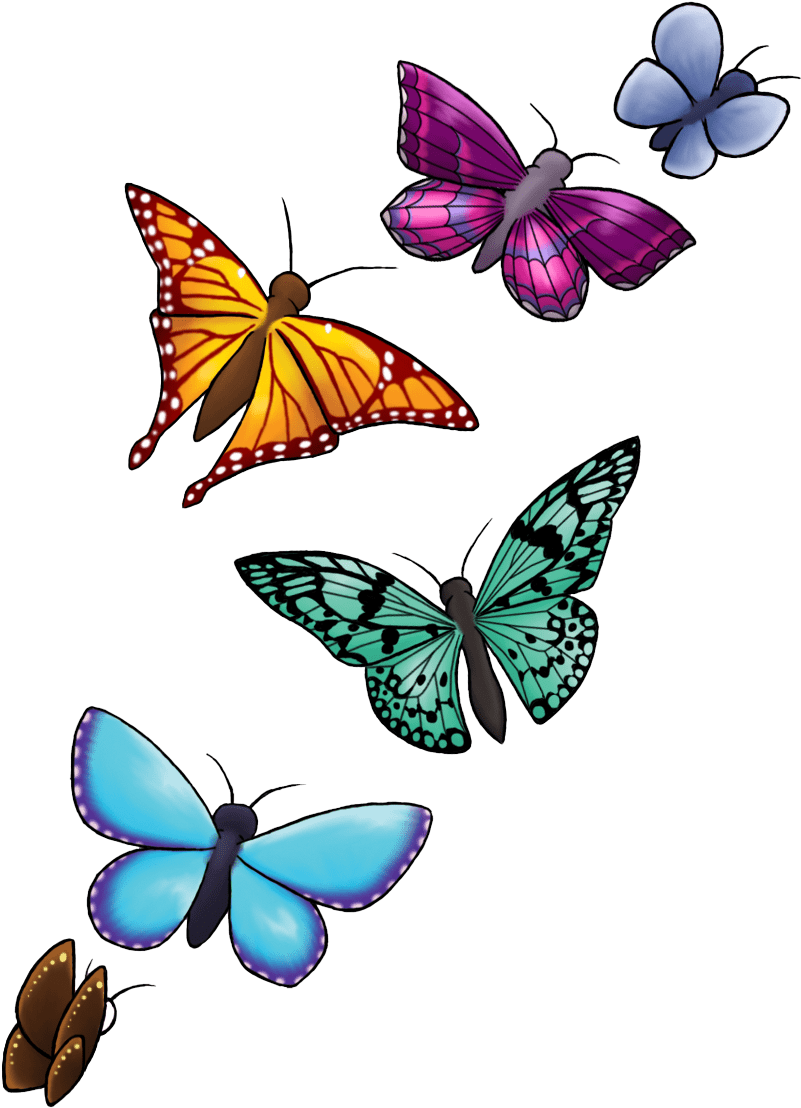 Butterfly Tattoo Design Clipart (842x1128), Png Download