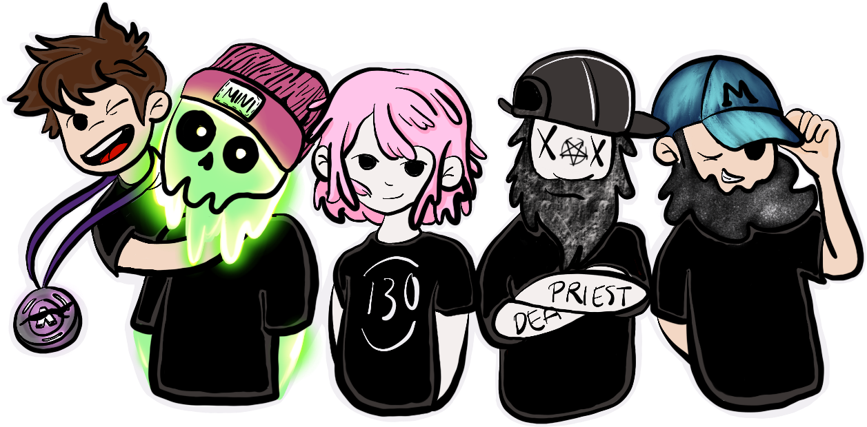 Angusfama Minialby Thirteeenoh L Dead Priest L L Munted Clipart (1280x720), Png Download