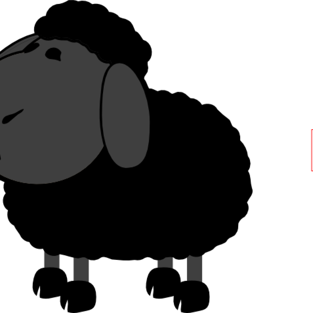 Black Sheep Clipart Dkg Black Sheep Clip Art At Clker - Png Download (1024x1024), Png Download
