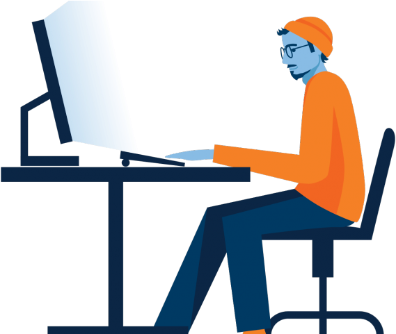 Desk Clipart Desk Job - Png Download (640x480), Png Download