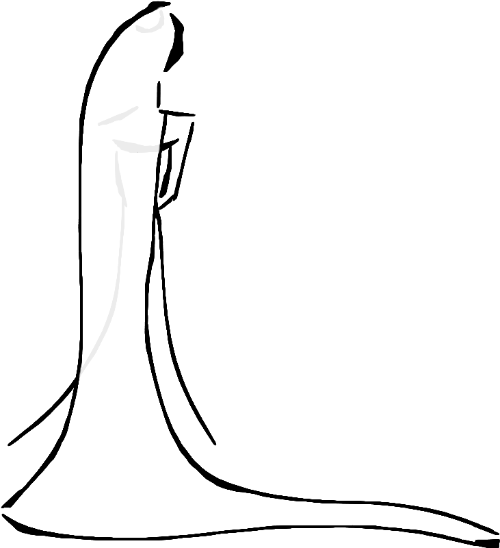 Veil Drawings Monarch Copy2 Clipart (917x917), Png Download