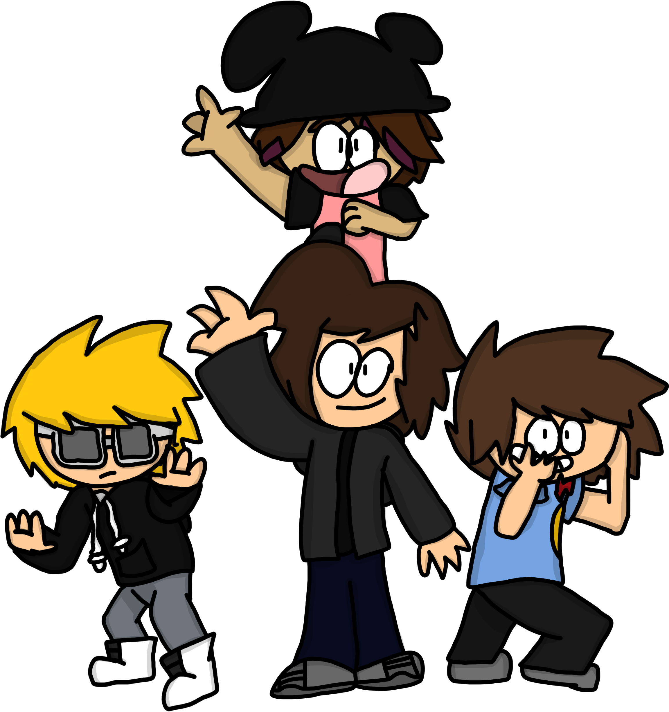 Oba - Gang Shot Clipart (4500x2700), Png Download