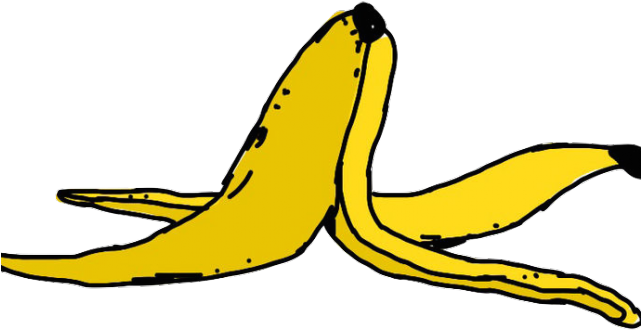 Old Clipart Banana Peel - Png Download (640x480), Png Download