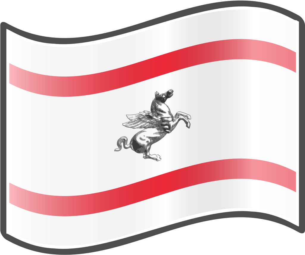 Nuvola Tuscany Flag Clipart (1024x1024), Png Download