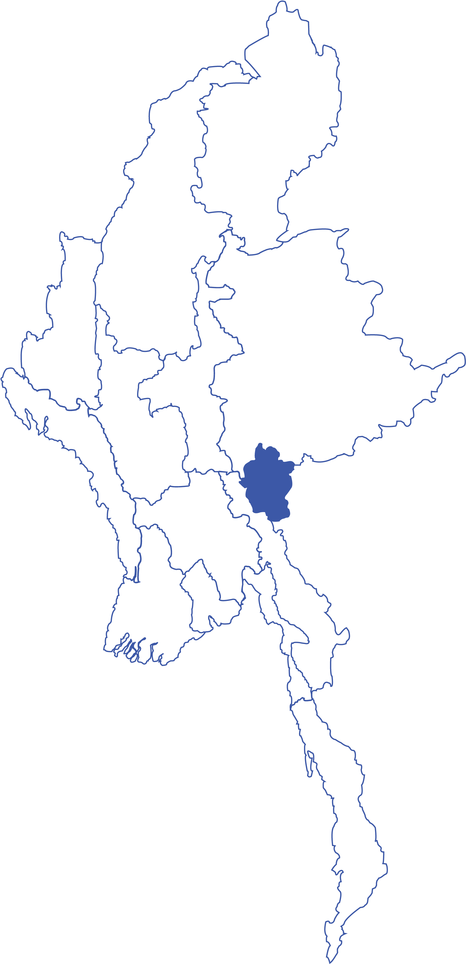 Located In The Eastern Part Of Myanmar Clipart (1637x3350), Png Download