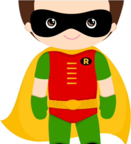 Superhero Robin Clipart Dan - Png Download (640x480), Png Download