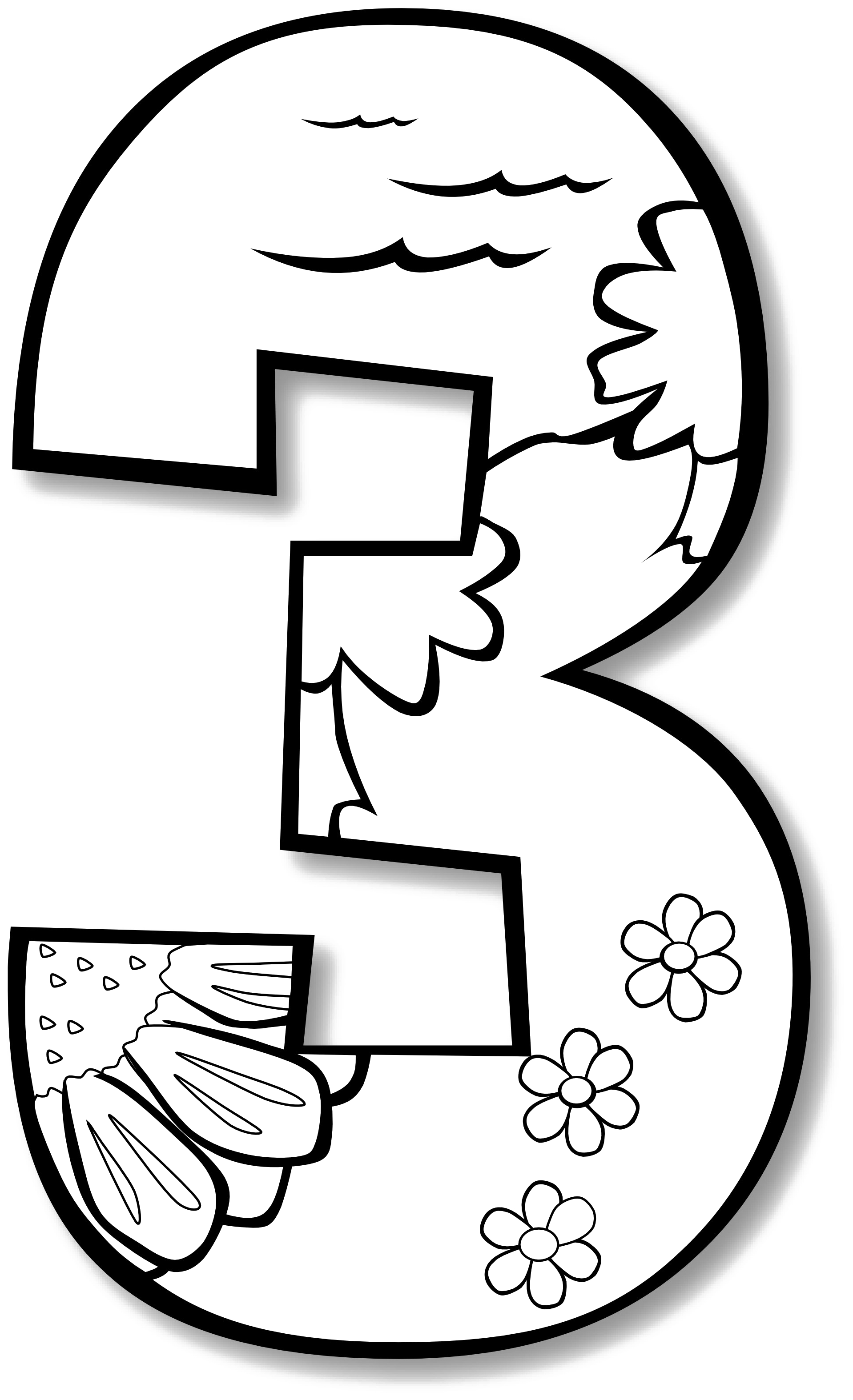 3 Number Png Picture Clipart (1969x3202), Png Download