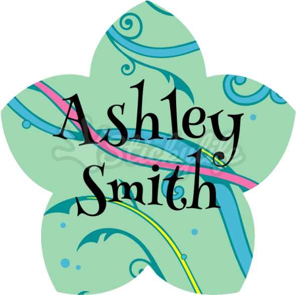 Personalized Flower Decal Clipart (940x587), Png Download