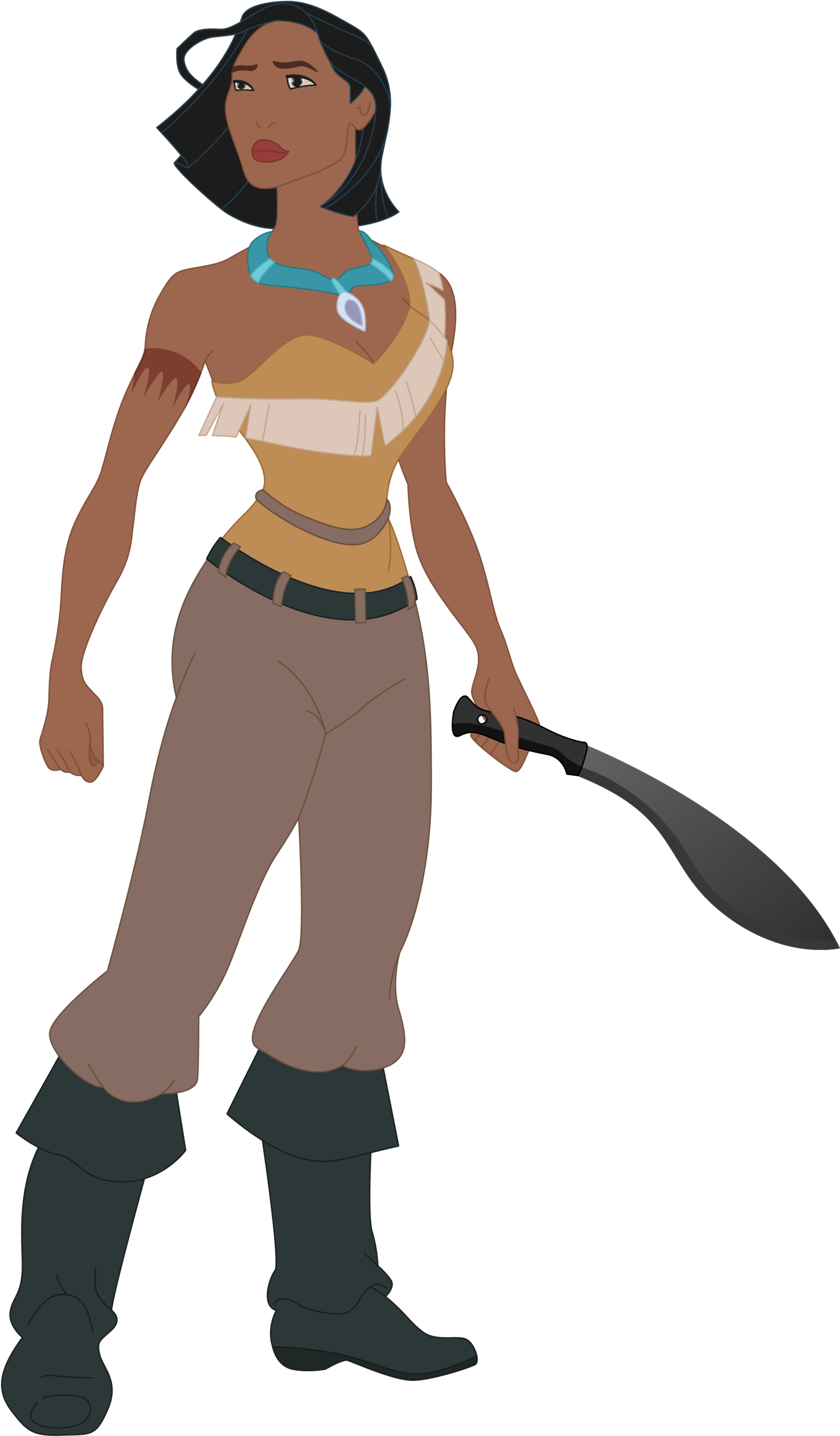 Best Of Pocahontas Clip Art Medium Size - Png Download (1600x3026), Png Download