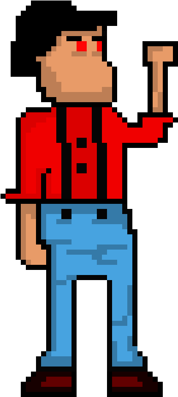 Angry Farmer Clipart (480x850), Png Download