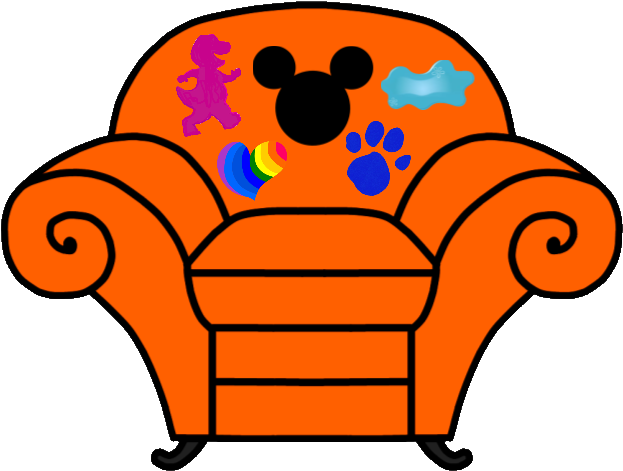 Mickey's Clues Thinking Chair Clipart (640x480), Png Download