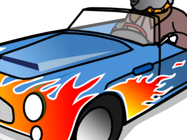 Blue Car Clipart Black And White - Png Download (640x480), Png Download