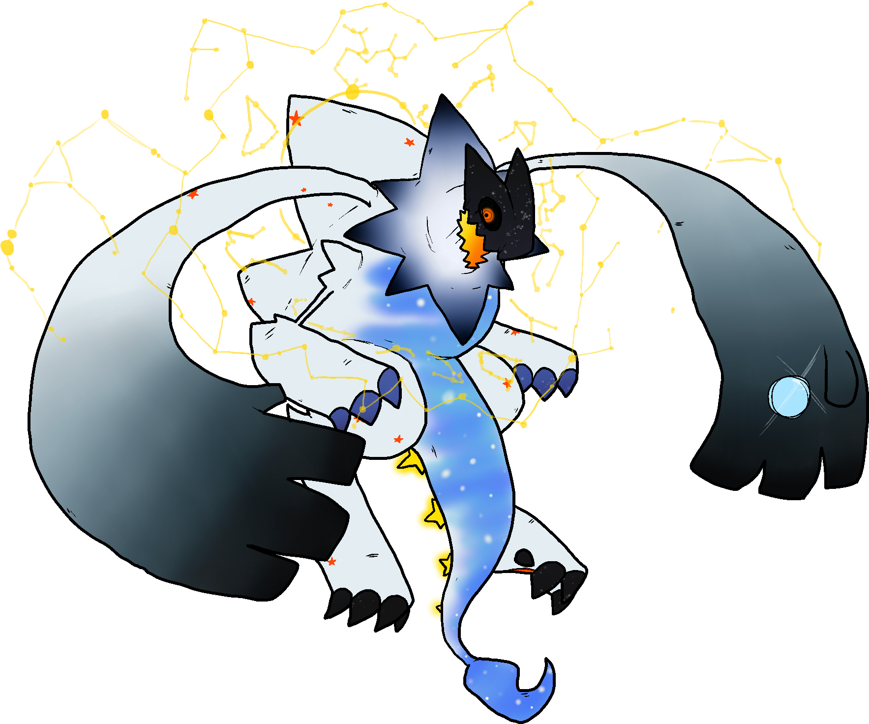 Polaris Dragon Clipart (2000x1600), Png Download
