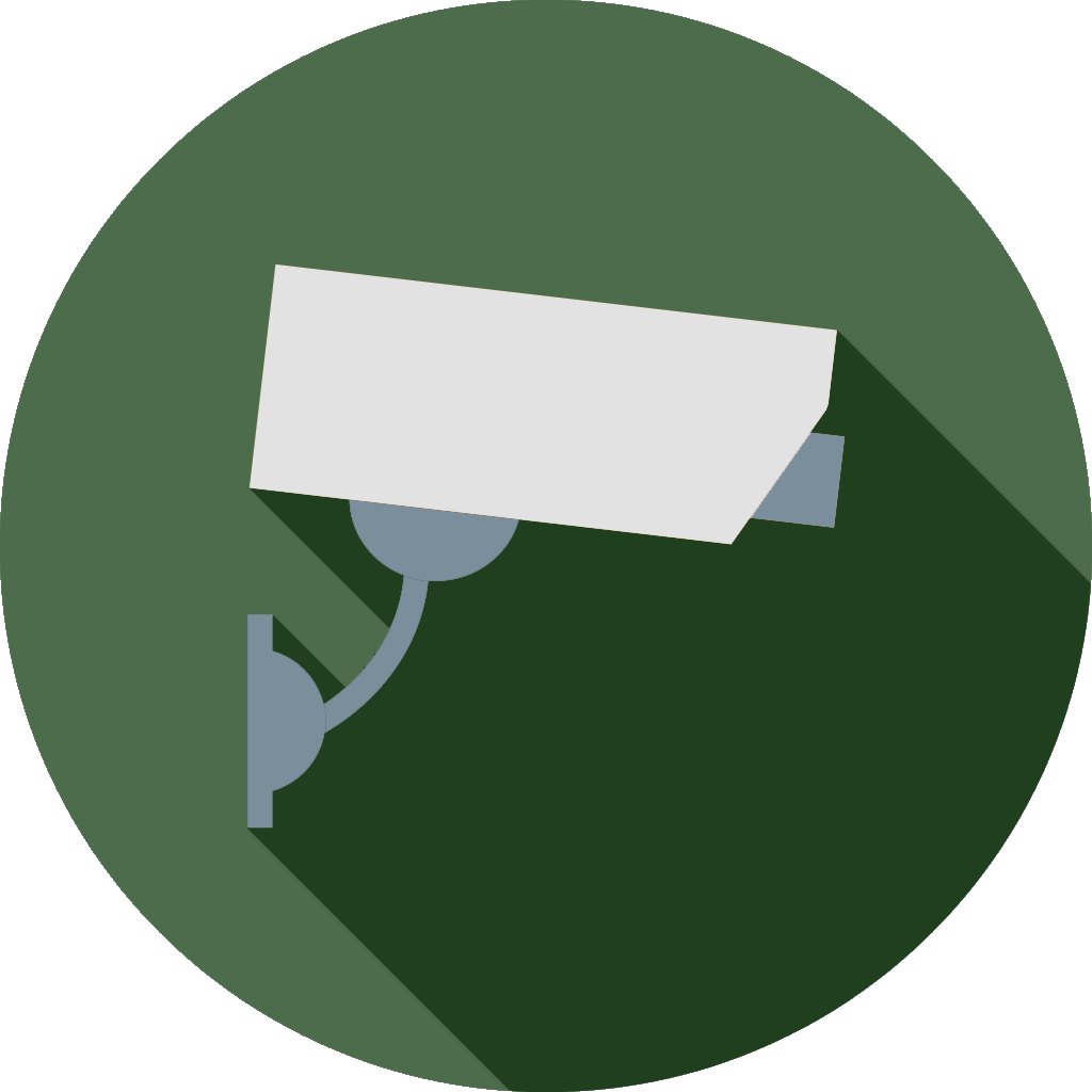 Surveillance Cameras Clipart (1024x1024), Png Download