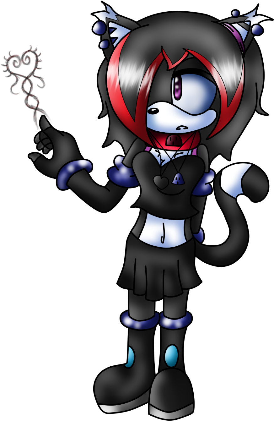 Cute Emo Cat Clipart - Png Download (1024x1455), Png Download