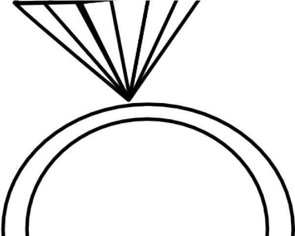 Drawn Ring Outline Clipart (640x480), Png Download