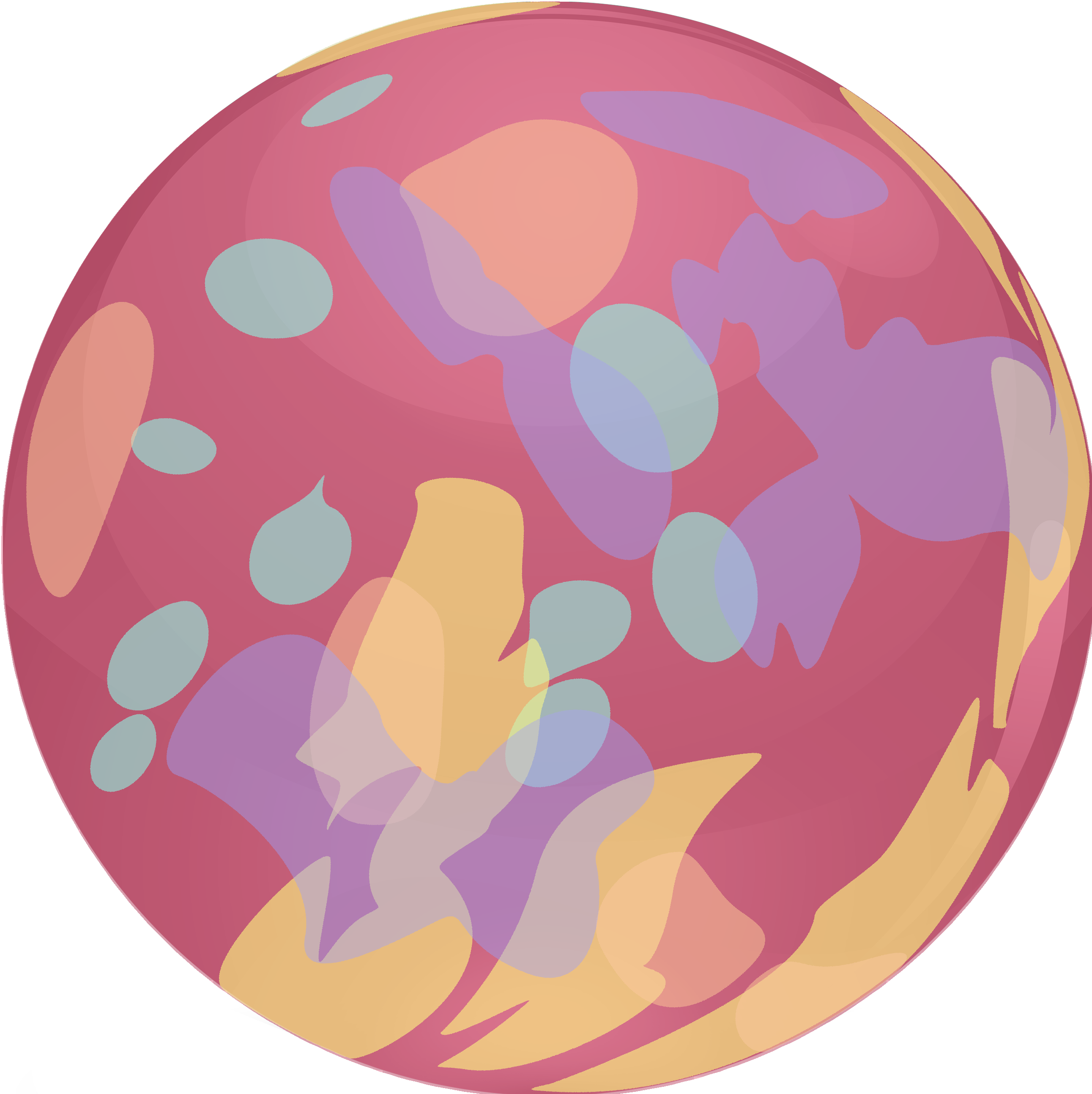 Purple Soccer Ball Clip Art - Png Download (2583x2587), Png Download