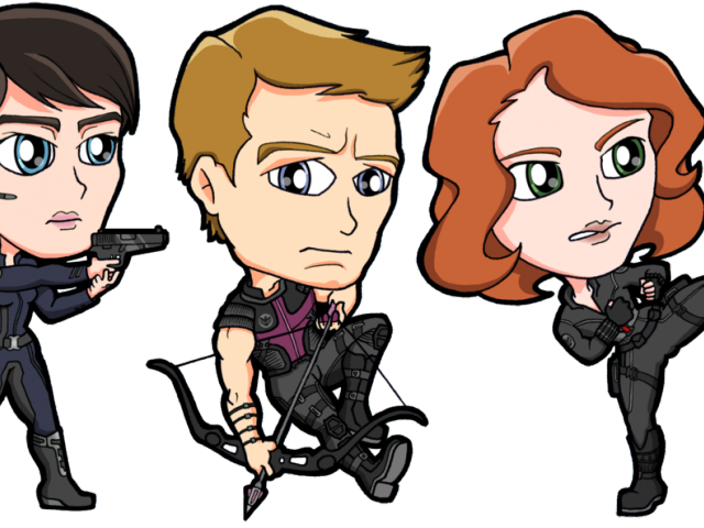 Black Widow Clipart Female Superhero - Png Download (640x480), Png Download