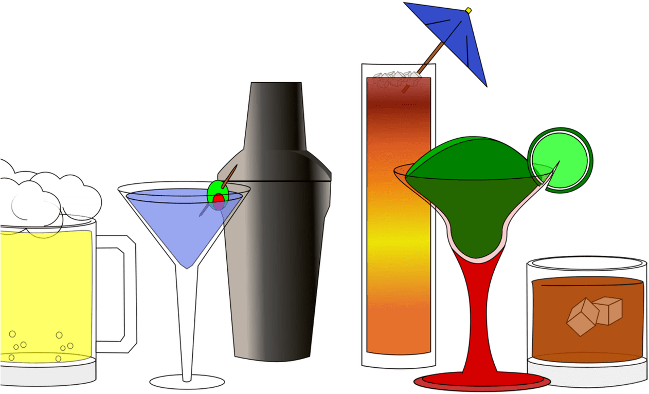 Non Alcoholic Drink Fizzy Drinks Cocktail Beer Free Clipart (1368x855), Png Download