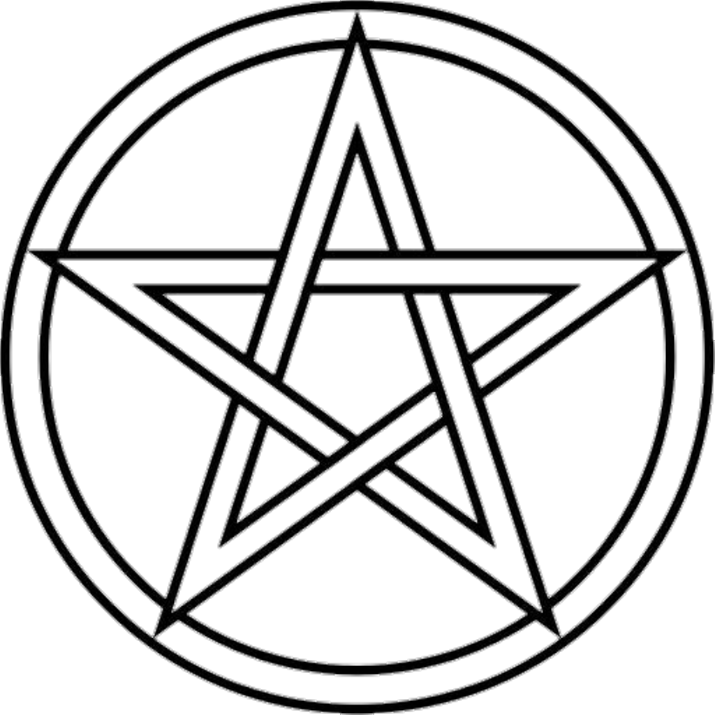 Pentagram Sobrenatural Pentagrama Sobrenatural Star Clipart (1024x1024), Png Download