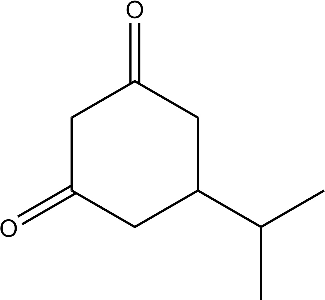 5 Isopropylcyclohexane 1,3 Dione Clipart (1150x1072), Png Download