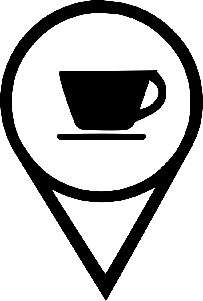 Pointer Coffee Cafe Drink Poi Map Navigation Comments Clipart (660x980), Png Download