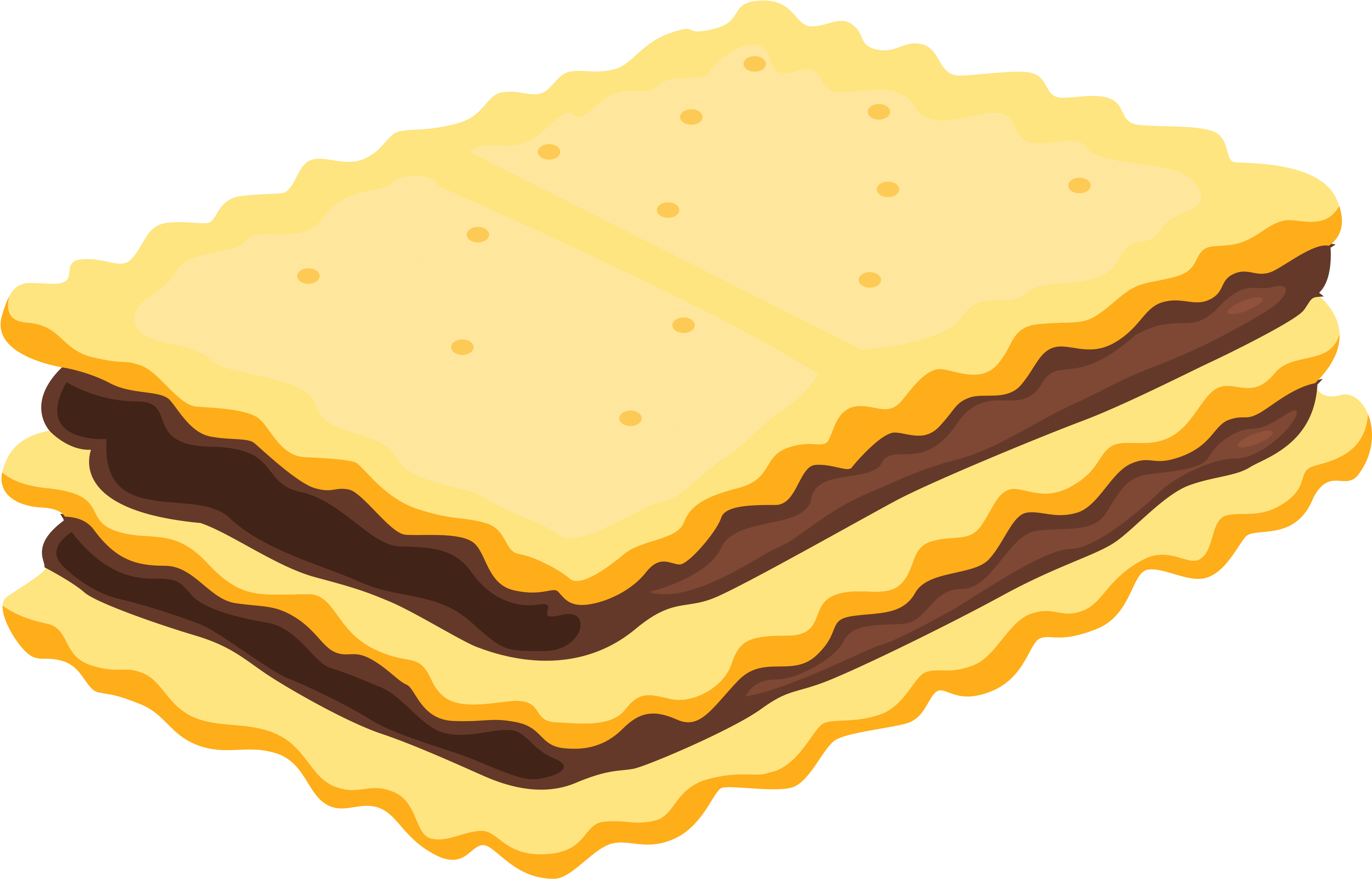 Sandwich Biscuit With Chocolate Png Clipart Picture Transparent Png (4140x2620), Png Download