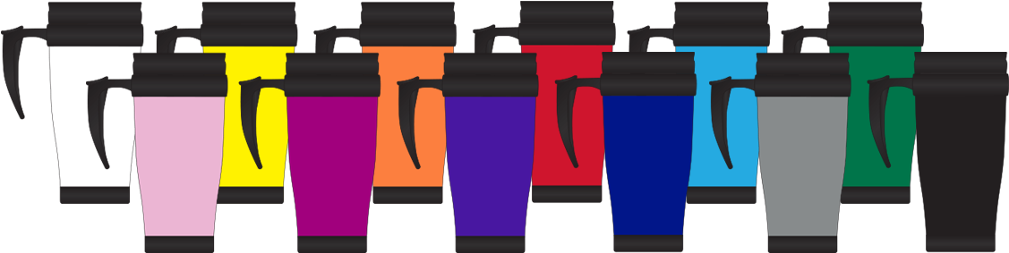 Branded Thermal Travel Mugs Clipart (1210x310), Png Download