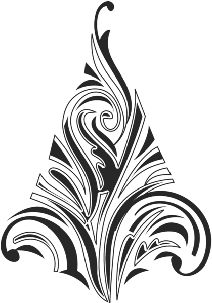Angular Christmas Tree Rubber Stamp Clipart (600x600), Png Download