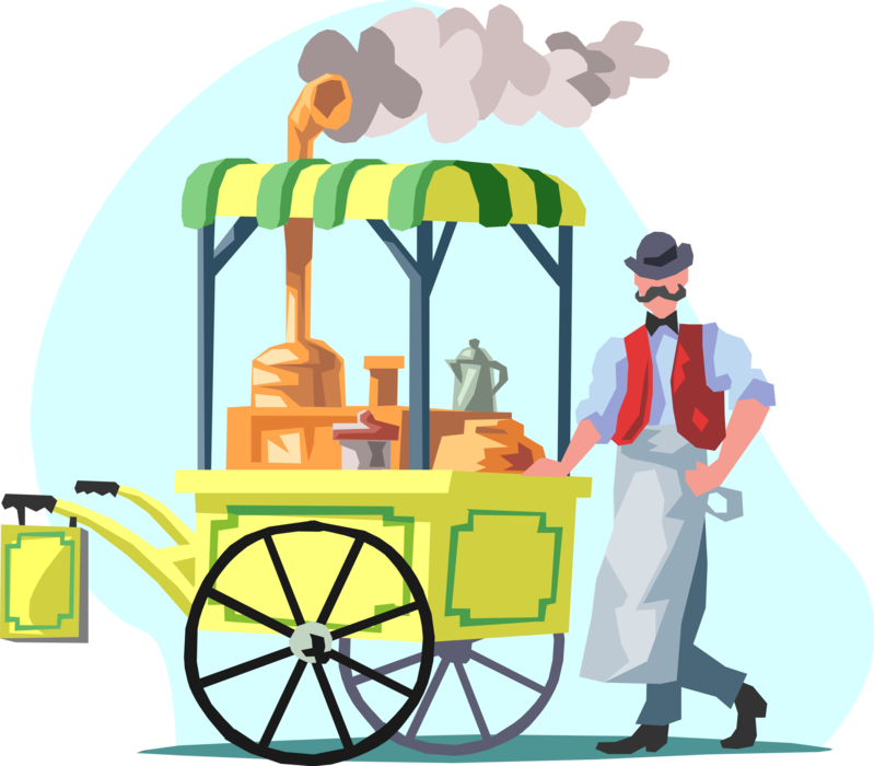 Vector Illustration Of 19th Century Victorian Era Coffee Clipart (799x700), Png Download