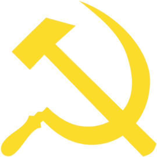 Yellow Hammer And Sickle Clipart (582x570), Png Download