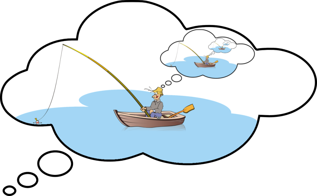 Conquering Low Self-esteem Fishing For Thoughts Clipart (1024x632), Png Download