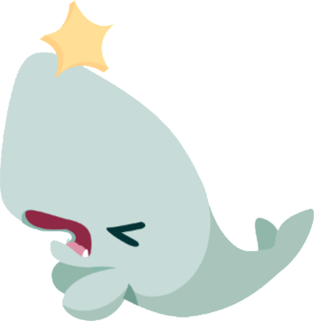 Cute Fish Cuteanimal Cutefish Whale Freetoedit Clipart (1024x1046), Png Download
