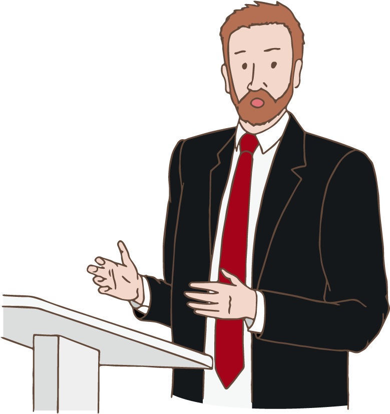 Politician Speach Clipart (842x842), Png Download