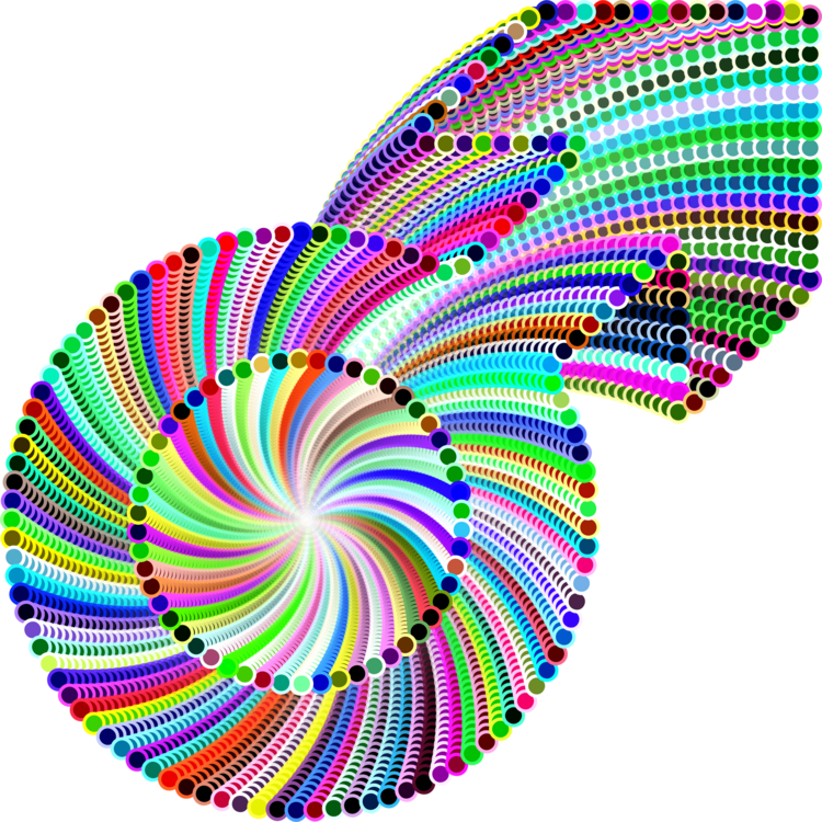 Spiral Point Line Purple Clipart (750x750), Png Download