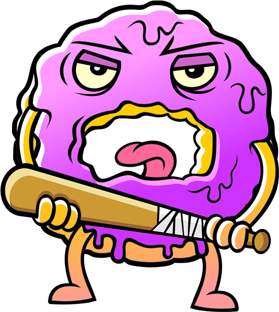 Free Download Doughnut Clipart Donuts Sticker Clip - Png Download (554x619), Png Download