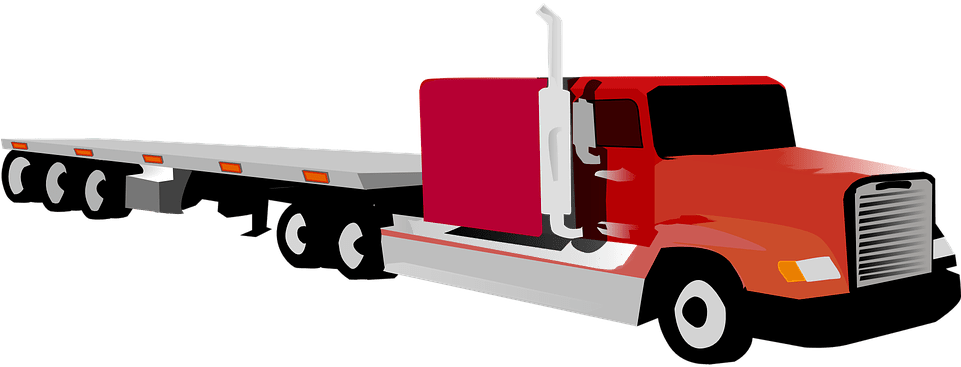 Flat Bed Truck Clip Art - Png Download (960x480), Png Download