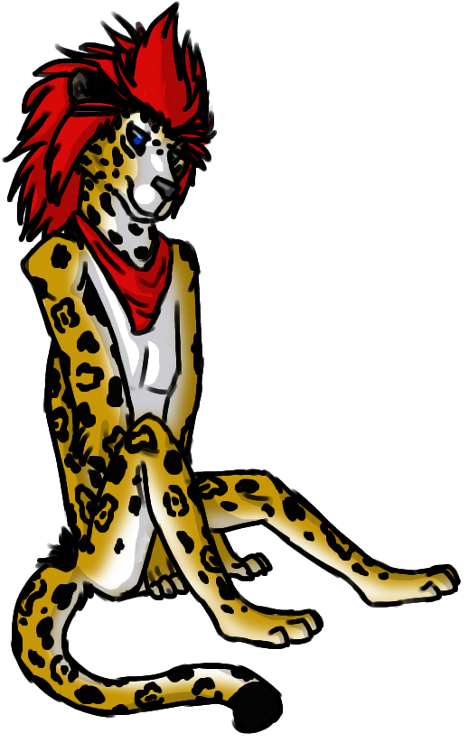 Sitting Big Cat Clipart (768x1024), Png Download