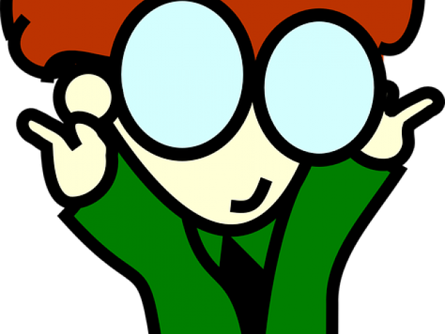 Geek Clipart Clever Boy - Png Download (640x480), Png Download
