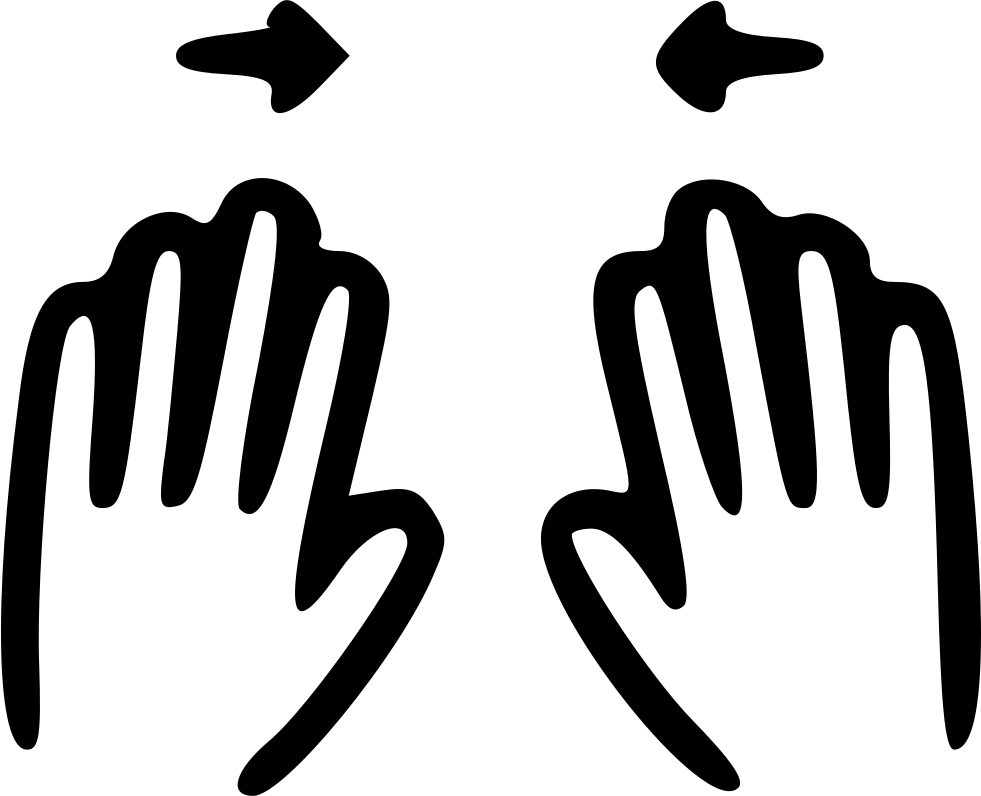 Horizontal Pinch Comments Clipart (981x796), Png Download