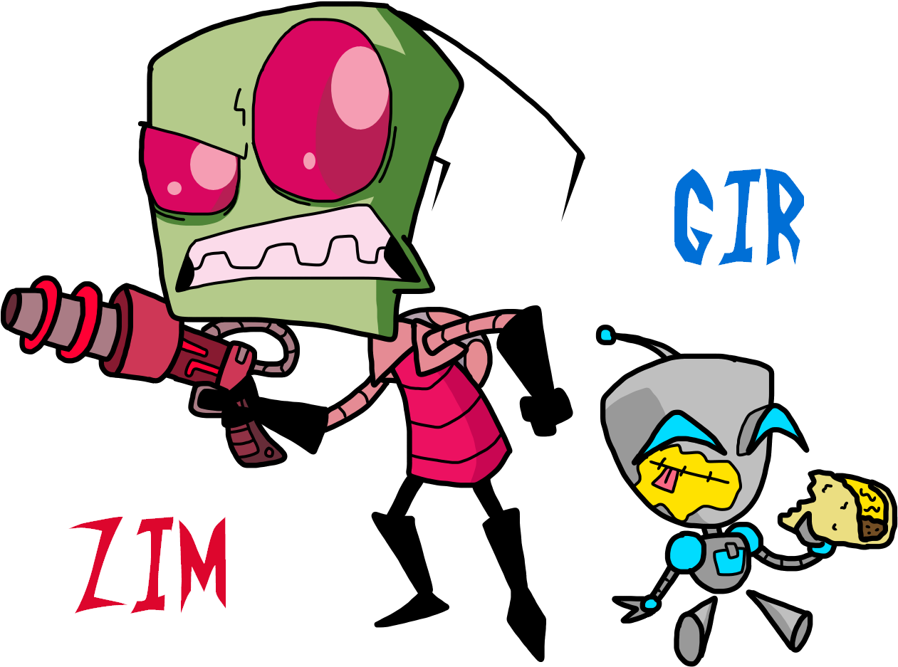 Always Been A Huge Fan Of Invader Zim And I'm Super Clipart (1333x984), Png Download